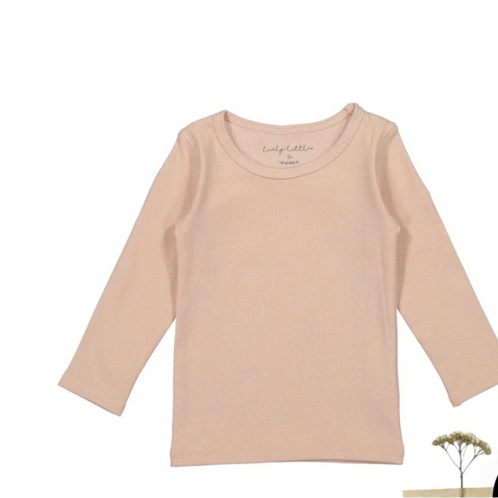 Kids Long Sleeve Tee in Blush by boutique brand Lovely Littles
